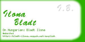 ilona bladt business card